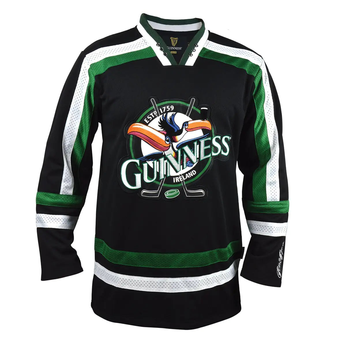 Guinness Hockey Jersey Embroidered Polyester Athletic Shirt Official Merchandise Branded Hockey Jersey