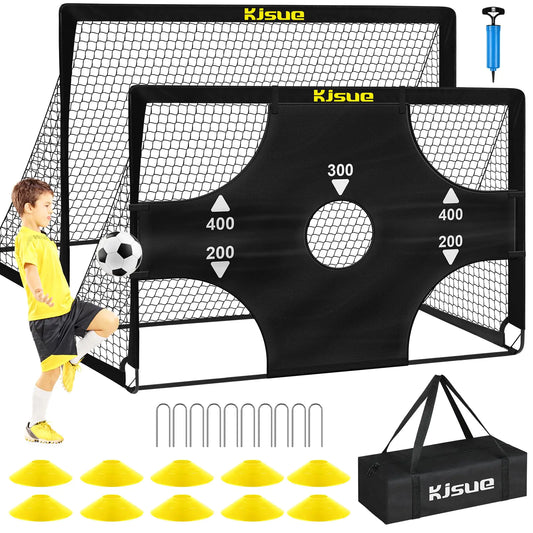 Kids Football Goals for Backyard Set 2 of 6x4ft